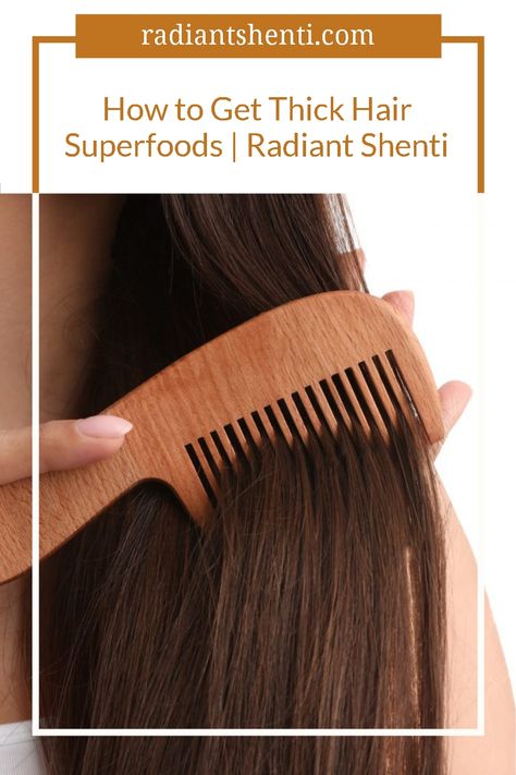 Learn how to naturally boost your hair health and get thick hair with these superfoods shared by Radiant Shenti. Discover these simple, yet effective thick hair remedies from Traditional Chinese Medicine diet and nutrition wisdom. Natural hair care just got easier with these hair tips for growth home remedies. Hair maintenance starts from the inside out. Grow strong healthy hair by eating healthy food and living a healthy lifestyle. Natural remedies for healthy hair are simple. Read more here. Hair Tips For Growth, Remedies For Healthy Hair, Chinese Medicine Diet, Tips For Thick Hair, Get Thick, Thicker Stronger Hair, Thick Hair Remedies, Get Thicker Hair, Growing Healthy Hair