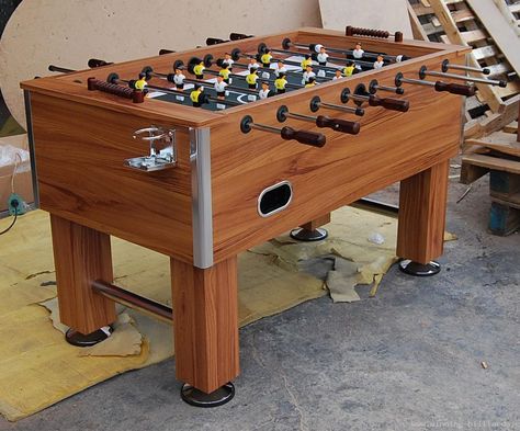 playing Foose Ball Table, Foosball Table, Foosball, Foose, I Remember When, Poker Table, Wine Rack, Home Decor, Home Décor