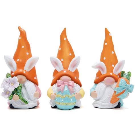 PRICES MAY VARY. Easter bunny gnomes figurines: You'll get Easter train decorations by Hodao designer jammy, 3.75"H. their perfect size to be a Easter decorations indoor. It came well protected in it's original box, is equipped with shock-proof expandable polystyrene. Easter gift can be delivered safely to you! SYMBOL OF LUCK -- The Swedish Nisse(also known as the Tomte or Gnomes) is a mythological creature from Scandinavian folklore. According to tradition the Nisse lives in the houses and barn Train Decorations, Spring Table Centerpieces, Bunny Gnomes, Easter Festival, Train Decor, Indoor Home Decor, Gifts Set, Spring Table, Coloring Eggs