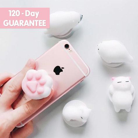 Need a CUTE pop socket that prevents phone drops? 💗 - Why a 120-Day Money Back offer?🔒 - Because we’re ALWAYS about Customer Satisfaction! ☺️ ( It’s our mission and we stand by it 100% ) - - - For CUTE stationery bujo supplies & Kawaii goodies, click Link in Bio or visit wwww.KawaiiLiving.com 💗 - FREE Worldwide Shipping + 120 Day Guarantee 🌎👍🏼 Cat Phone Holder, Cute Popsockets, Pop Sockets Iphone, Popsockets Phones, Phone Deals, Pop Sockets, Best Cell Phone, Cat Phone, Accesories Jewelry