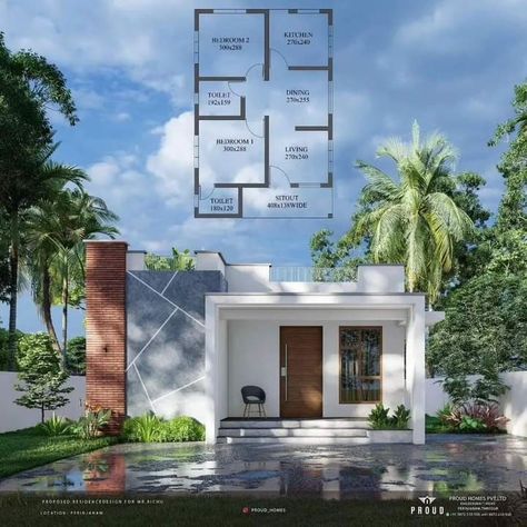 Single Floor Residence Elevation, Single Floor Elevation Design Modern, Simple Elevation, Simple House Exterior Design, Small House Blueprints, Single Floor House Design, Site Work, House Main Gates Design, Small House Front Design