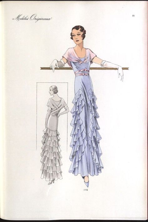 Vintage Fashion 1930s, Fashion Decades, 1910s Fashion, Quilt Dress, Fashion Illustration Vintage, 30s Fashion, 20s Fashion, 1930s Fashion, Fashion Design Sketches