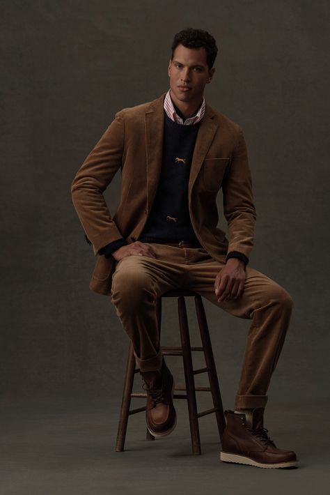 Brooks Brothers RTW Fall 2021 Yellow Parka, Michael Bastian, Ralph Lauren Zip, Rowing Blazers, Novelty Sweater, Fall Lookbook, Trendy Streetwear, The New Wave, Casual Sportswear