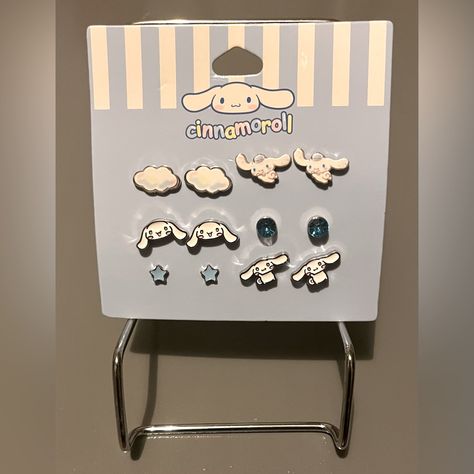 Sterling Silver! Your Favorite Character! Free Cinnamoroll Sanrio Brand Surprise Gift W/Purchase! Cinnamoroll Earrings, Sonic Rings, Silver Locket Bracelet, Cinnamoroll Sanrio, Hello Kitty Earrings, Sanrio Accessories, Hello Kitty Jewelry, Hello Kitty Sanrio, Hello Kitty Characters