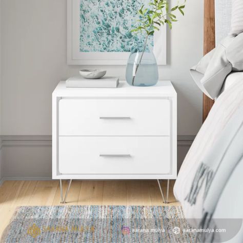 Meja Nakas Informa Kaki Besi Meja Nakas, Dekorasi Kamar Tidur, Furniture, White, Home Decor, Home Décor