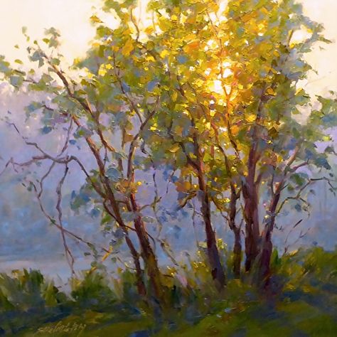 Sara Linda Poly - The Gift of Sunlight- Oil - Painting entry - August 2019 | BoldBrush Painting Competition Oil Painting Trees, Painting Female, Oil Painting Inspiration, Painting Competition, Landscape Art Painting, 수채화 그림, Online Painting, 영감을 주는 캐릭터, Pastel Painting