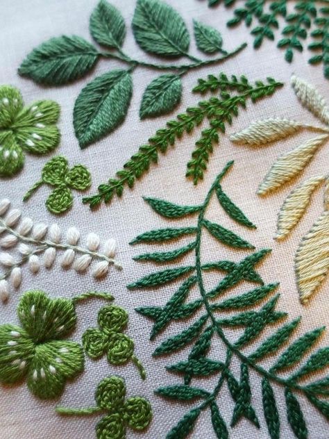 Crewel Embroidery Patterns, Motifs Textiles, Embroidery Leaf, Crewel Embroidery Kits, Hand Embroidery Projects, 자수 디자인, Sewing Embroidery Designs, Hand Embroidery Art, Crewel Embroidery