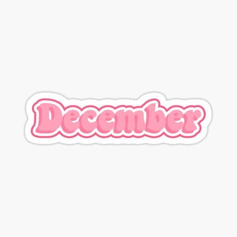 December Stickers, Pink December, Reader Stickers, December Quotes, Bullet Journel, Quote Stickers, E Reader, Christmas Stickers, Aesthetic Stickers