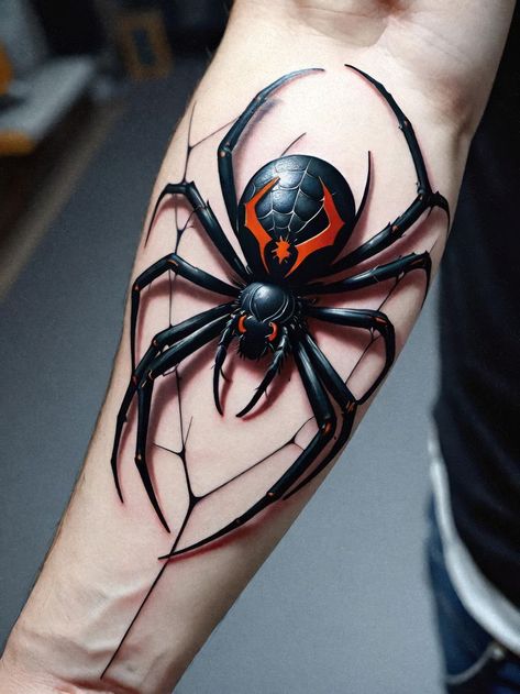 Dive into their rich cultural meanings, explore trending designs, and gain expert insights. Whether you prefer realistic or abstract ink, these eight-legged wonders symbolize concepts like danger, balance, art, and life. Get inspired by immaculate spider tattoo ideas and their captivating history. 🖤🕸️ Remember, spider tattoos are more than just ink—they weave stories of protection, wisdom, and creativity. 🌟🕷️ Spider Tattoo Men, Spider Tattoo Ideas, Tattoos Spider, Black Widow Spider Tattoo, Ripped Skin Tattoo, Tato 3d, Spider Tattoos, Dragon Tattoo Arm, Metallic Tattoo