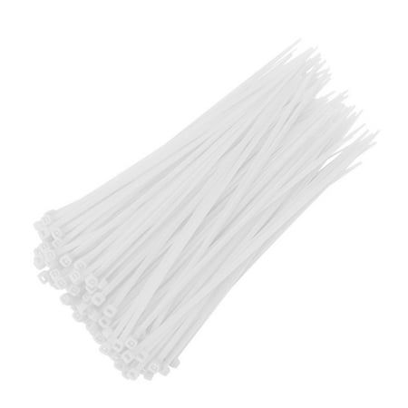 100pcs Cable Zip Ties Heavy Duty 4 Inch, Premium Plastic Wire Ties with 18 Pounds Tensile Strength, Self-Locking Black Nylon Tie Wraps for Indoor and Outdoor Selling point After dogs, plastic fasteners are definitely mans best friend. Whether you are mending fences, putting up Christmas lights, or doing arts and crafts, zip ties come to the rescue; Flexible zip connectors are a reliable fastening option for many tasks around your house These straps can withstand 18 pounds of tension without breaking, they last for months. Given the amazing toughness of these fasteners and their ability to tolerate temperatures from -35C to 85C, theres no doubt they will become your go-to item for everything from fixing broken Wooden fence to installing temporary child locks or securing decorations Our 100 Door Weather Stripping, Draft Stopper, Cable Tie, Tie Wrap, Tv Accessories, Cable Ties, Wooden Fence, Zip Ties, Weather Stripping