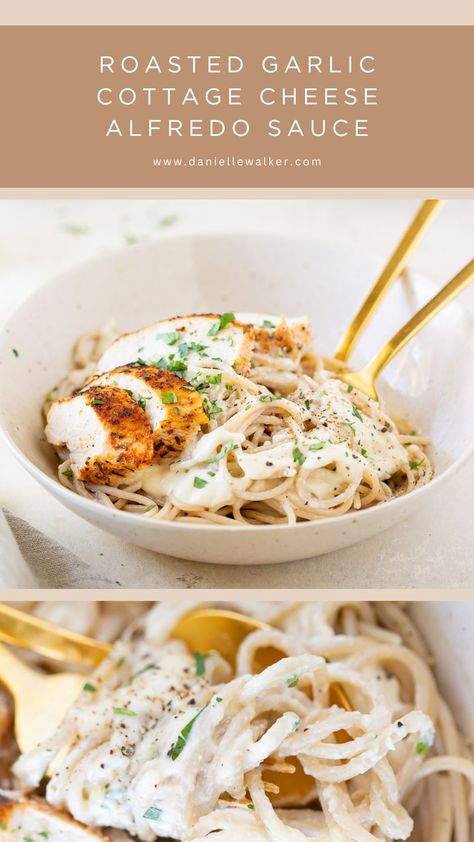 Cottage Cheese Alfredo Sauce, Df Dinner, Cottage Cheese Alfredo, Cheese Alfredo Sauce, Current Recipes, Gf Dinners, Clean Dinner, Danielle Walker, Pasta Substitute