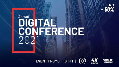 Digital Conference, After Effects Intro Templates, After Effects Intro, Event Promo, Modular Structure, Event Poster Design, Video Testimonials, Motion Video, After Effects Projects