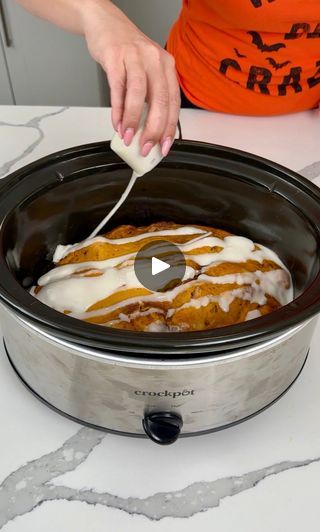 easy fall dessert casserole in the crockpot! | easy fall dessert casserole in the crockpot!

this pumpkin cinnamon roll casserole is so good! | By Kristin's Friends | Alright, y'all. We are making a
delicious crockpot cinnamon roll appetizer, right? Bridget?
No, I'm just kidding. I'm not. You can eat it as an appetizer.
I heard there's some places where you eat dessert first.
Have you ever done that before, Bridget? I have actually never.
I don't think I have either but you know what? If you want to,
you can. So, today, we're going to eat dessert first.
Okay, we're going to cut these in too. One of my favorite
words, fourths fourths and you want to know what y'all?
Friends in trouble today. I I'm I'm frustrated. I gotta tell
y'all this while I'm cutting these. So, we having some work
done Thanksgiving Crockpot Recipes Dessert, Pumpkin Cinnamon Roll Casserole, Crockpot Cinnamon Roll Casserole, Dessert Casserole, Slow Smoked Brisket, Kristin's Friends, Fall Deserts, Cinnamon Roll Casserole, Breakfast Crockpot Recipes