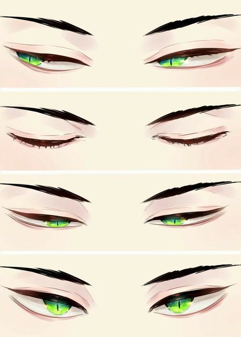 How To Draw Anime Eyes, Drawing Face Expressions, Eye Drawing Tutorials, Akaashi Keiji, Drawing Expressions, Anime Eye Drawing, Digital Painting Tutorials, Anime Drawings Tutorials, Anime Eyes