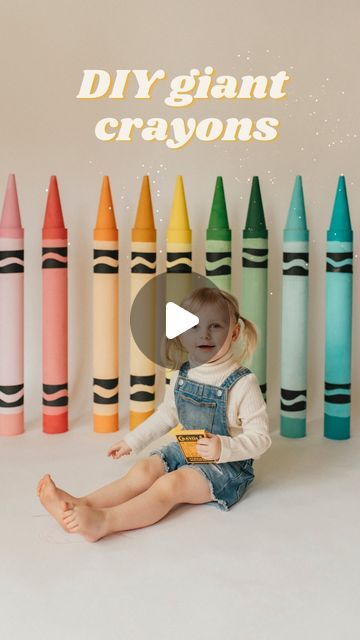 Lindsay 🌈 In Alaska on Instagram: "I saw a really similar tutorial on @makelifelovely back in 2017 and I've always wanted to make giant crayons to match all my other giant decor in my classroom. I love how they came out and they were pretty simple to make.  Materials: ✨Packaging/mail tubes✨I got mine here:  https://www.michaels.com/product/chicago-mailing-tube-reinforced-telescopic-mailing-tube-3-x-31-D396564S  These were the only ones I could find that would ship to Alaska.  ✨acrylic paint✨ I used my favorite @folkartcrafts paint from @michaelsstores in my go-to pastel rainbow hues that I can't give up 😆  ✨Papier-mâché cones/or yarn cones✨  ✨hot glue✨  ✨glue sticks✨  ✨black construction paper✨  I used painters tape at first for the edges around the top and bottom one time but hated how Paper Mache Classroom Decor, How To Make Giant Crayons, Giant Crayons Diy, Diy Giant Crayon, Giant Paint Brush, Giant Crayon, Backdrop Props, Spring Rainbow, Diy Crayons