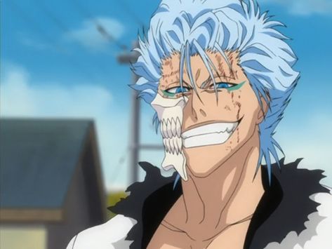 grimmjow jaegerjaquez big smile Grimmjow Jaegerjaquez, Anime Character, Bleach, Hair, Anime, Blue