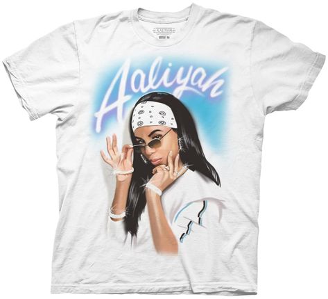 Aaliyah Shirt, Aaliyah T Shirt, Airbrush Shirts, Bandana Outfit, Style Hip Hop, Aaliyah, Birthday Humor, Gift For Men, Vintage Tees