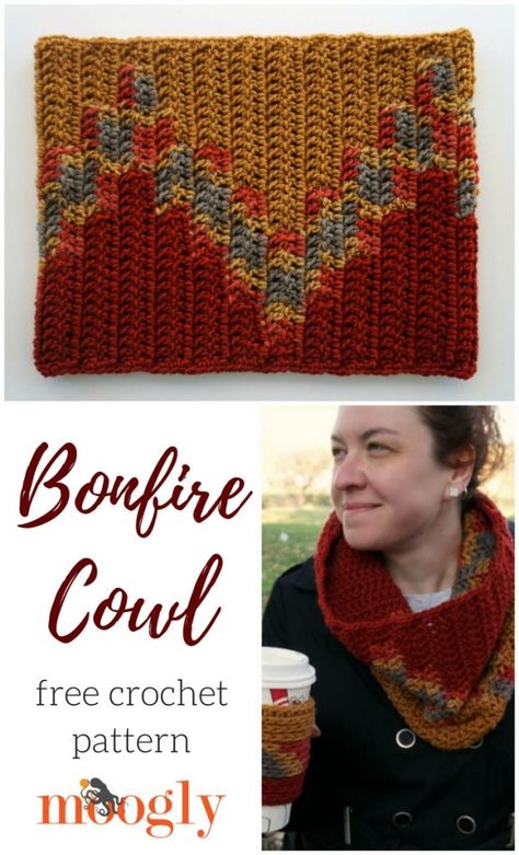 Cowl Neck Poncho Crochet Free Pattern, Winter Cowl Crochet, Crocheting Scarves, Crochet Cowl Bulky Yarn, Crossbody Cowl Crochet Pattern, Huntress Cowl Crochet Pattern Free, Cowl Patterns, Crochet Cowls, Winter Crochet