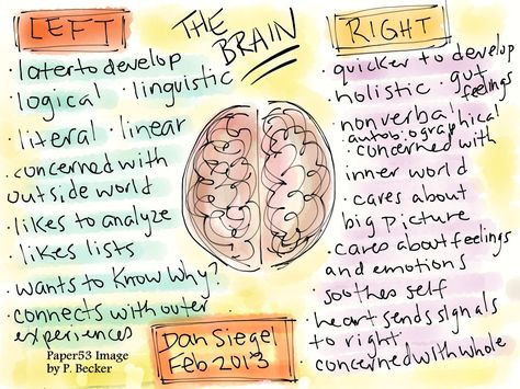 Related image The Whole Brain Child, Mindful Classroom, Daniel Siegel, Dan Siegel, Whole Brain Child, Mindfulness Classroom, Left Brain, Counseling Kids, Brain Gym