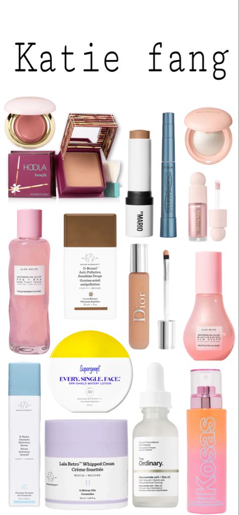 Kate Fang Products, Seasons Aesthetic, Katie Fang, Senior Year Fun, Best Contouring Products, Good Makeup, Daily Makeup Routine, Makeup Help, Glowing Skincare