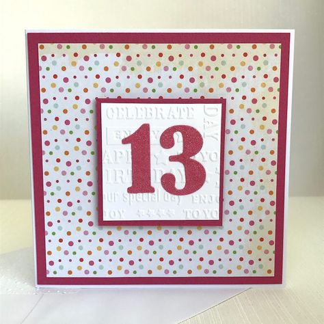 13th Birthday Cards For Girls Diy, Homemade Card Designs, Simple Cards Handmade, Birthday Card Handmade, Homemade Birthday Cards, Girl Birthday Cards, Book Folding Patterns, Challenging Times, Stamping Ideas