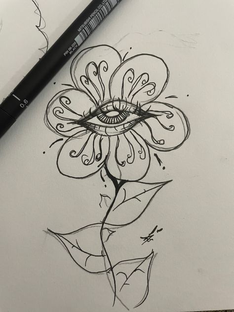 Flowers With Eyes, Drawing Ideas Flowers, Dull Eyes, Hippie Drawing, Trippy Drawings, Protection Symbols, Doodle Ideas, Hippie Painting, Color Drawing