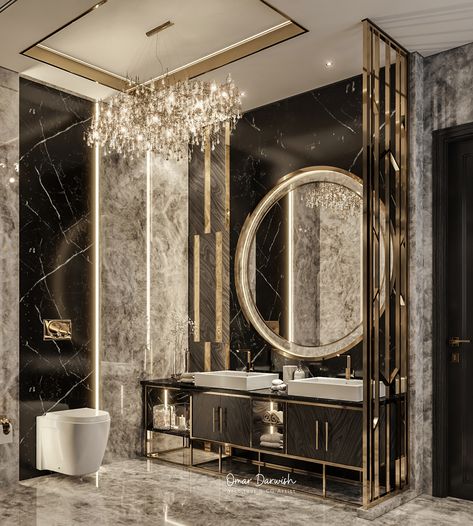 ELEGANCE on Behance Washroom Interior, Stucco Texture, Bathroom Niche, Bathrooms Luxury, Modern Luxury Bathroom, Bilik Air, Small Bedrooms, Bathroom Decor Luxury, Luxury Bathrooms