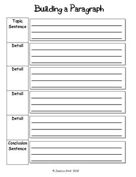 Building a Paragraph Graphic Organizer Fun Writing Activities For 3rd Grade, Land Pollution, Paragraph Structure, Writing Traits, Educational Goals, Personal Essay, 3rd Grade Writing, Expository Essay, 2nd Grade Writing