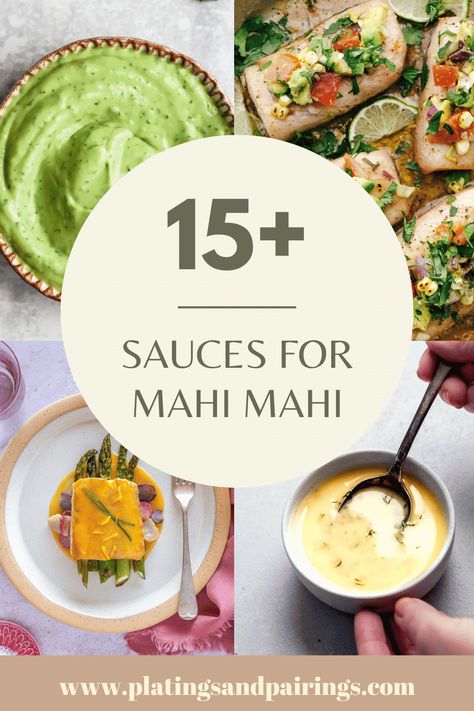 Wondering what the best sauces for mahi mahi are? I’ve got you covered with this handy guide. Whether you prefer tangy, creamy, or spicy flavors, there's a sauce out there to complement and enhance the natural taste of mahi mahi. Best Sauces, Mahi Mahi Tacos, Grilled Mahi Mahi, Mahi Mahi Recipes, Mahi Fish, Cilantro Lime Sauce, Mango Sauce, Tummy Yummy, Lime Sauce