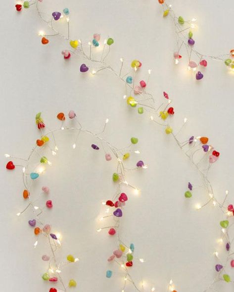 Rainbow Fairy Lights, Heart Fairy Lights, Dandelion Light, Rainbow Fairy, Battery String Lights, Light Chain, Heart Lights, Led Fairy Lights, Battery Operated Lights