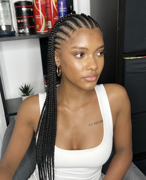 Hair Braids Styles, Cornrows With Beads, Straight Backs, Cornrows Natural Hair, Braids Styles, Box Braids Hairstyles For Black Women, Braids Hairstyles Pictures, Braided Cornrow Hairstyles, Quick Braided Hairstyles