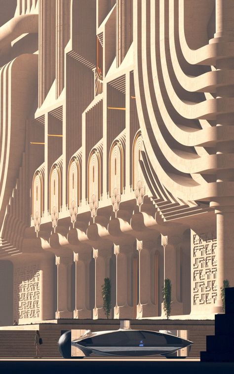 ArtStation - Metropolis Art Deco Artwork, Fantasy Architecture, Deco Architecture, Interesting Buildings, Futuristic Art, Art Deco Architecture, Futuristic City, Fantasy Art Landscapes, Facade Architecture