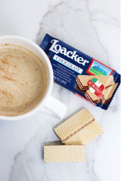 Start your morning with a Latte and Pure Goodness. Pure Goodness comes with no colorings, no preservatives, no added flavorings, and no hydrogenated fats. Find pure goodness in a Loacker wafer. #PureGoodness Loacker Wafer, Biscuits Photography, Marketing Words, Feed Ig, Van Halen, Free App, Advertising Photography, Ufc, Amazing Photography