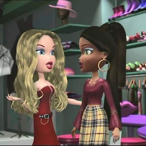 Bratz Tv Show, Iconic Girl, Movie Duos, Bratz Movie, Brat Doll, Best Friends Cartoon, Bratz Girls, Aesthetic Memes, Bratz Inspired Outfits