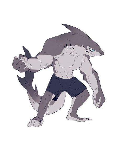 Shark Drawing, Shark Art, Alien Concept Art, 캐릭터 드로잉, Creature Concept Art, Cartoon Character Design, 영감을 주는 캐릭터, Art Anime, Male Art