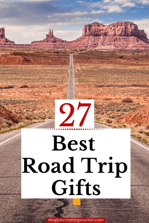 Searching for the best road trip gifts for someone on your shopping list? This list has 27 of the best road trip gift ideas, including road trip essentials and some out-of-the-box ideas you might not have considered. #travel #giftguide #roadtrip Trip Gift Ideas, Road Trip Gifts, Travel Accesories, Travel Printables, Road Trip Food, Best Travel Gifts, Perfect Road Trip, Travel Essentials List, Trip Essentials