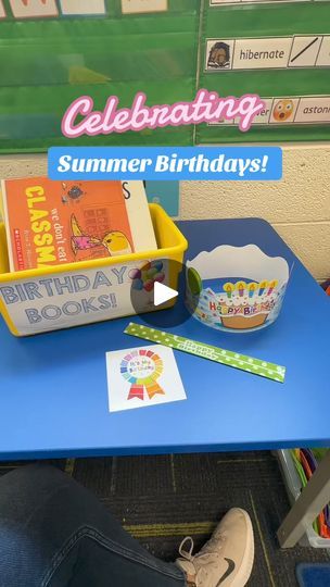 Birthday Prek Activities, Celebrating Birthdays In Preschool, Birthday Cake Activity Preschool, What To Do For Students Birthdays, Celebrating Teacher Birthday With Students, Class Birthdays, Slap Bracelets, Birthday Crown, Summer Birthday