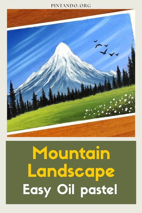 Dive into the world of art with our mesmerizing tutorial: "Mountain Landscape: Easy Oil Pastel." Whether you're an experienced artist or a complete beginner, this step-by-step guide is perfect for creating your very own mountain masterpiece. Discover the magic of oil pastels as we explore the vibrant colors and majestic beauty of mountains. Join us on this creative journey and learn how to capture the essence of tranquil landscapes with ease. Grab your oil pastels and canvas and let's... Oil Pastel Mountains Easy, Oil Pastel Art For Beginners Step By Step Easy, Oil Pastel Step By Step, Pastel Mountains, Let's Make Art, World Of Art, Oil Pastels, Step Drawing, Drawing Lessons