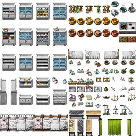 Candacis' Resources and Map-Design | RPG Maker Resources Rpg Maker Vx Ace Tilesets, Rpg Maker Mv Tilesets Modern, Rpg Maker Mv Tilesets, Pixel Rpg Games, Rpg Maker Vx, Pixel Game, Pokemon Firered, Exterior Tiles, Virtual Tabletop