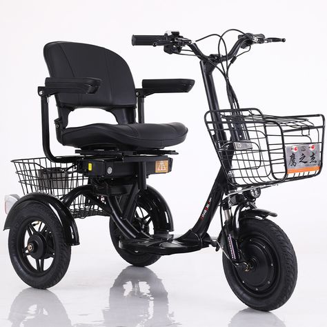 Smarter Shopping, Better Living! Aliexpress.com Wheelchair Vehicles, 3 Wheel Electric Bike, Wheelchairs Design, Carport Plans, Bike With Basket, 3 Wheel Scooter, Electric Bike Bicycles, Electric Scooter With Seat, Three Wheeler