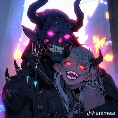 Nonhuman Character, Demon Couple, Halloween Pfp, Couple Pfp, Anime Halloween, Dark Arts, Pfp Anime, Animation Art Character Design, Witch Art