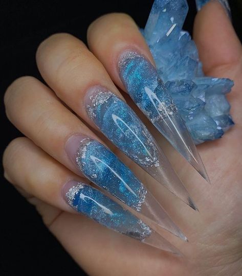 Stilleto Nails Designs, Nails Yellow, Style Nails, Blue Acrylic Nails, Stiletto Nails Designs, Luxury Nails, Fire Nails, Pretty Acrylic Nails, Dope Nails