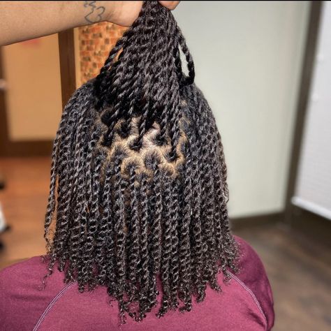 Mini Marley Twists Short, Twists For Natural Hair, Winter Protective Hairstyles, Winter Protective Styles, Short Hair Twist Styles, Hairstyles For Natural Hair, Winter Hair Care, Cornrows Braids For Black Women, Hair Twists