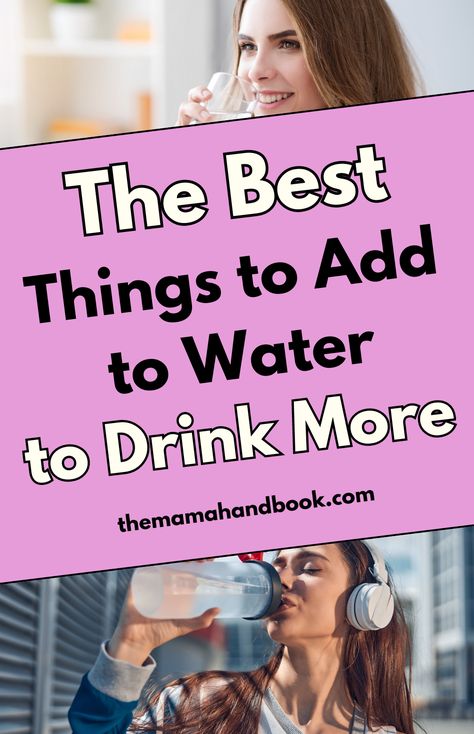 Looking for tips on how to drink more water in a day? Discover simple ways to drink more water and ensure you're drinking enough water to stay healthy. To make hydration easier, learn ways to make water taste better by using natural ingredients to flavor water. Not sure what to put in water? Check out delicious options to add to your water and keep staying hydrated fun and easy! Things To Add To Water, What To Put In Water, Make Water Taste Better, Water Taste Better, Ways To Drink More Water, Flavor Water, How To Make Water, Drinking Enough Water, Not Drinking Enough Water