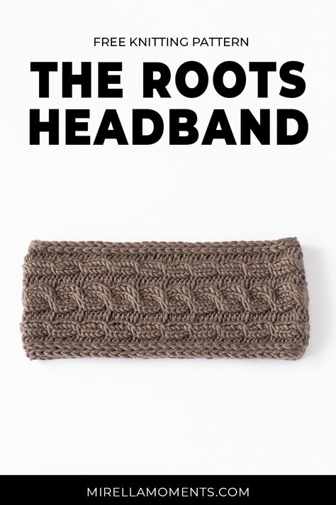 Roots headband free knitting pattern Knitted Headband Free Pattern Head Bands, Knitted Headbands For Women Free Pattern, Earwarmer Knitting Patterns, Headband Knitting Pattern, Knitted Headband Free Pattern, Knitted Headbands, Winter Knitting Patterns, Headband Knitting, Winter Knitting