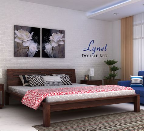 Double Bed Without Storage, Double Cot Bed Designs, Cloud Bedroom, Bed Without Storage, Double Bed Designs, Wooden Sofa Set Designs, Interior Elements, Room Furniture Design, Wooden Bed Design