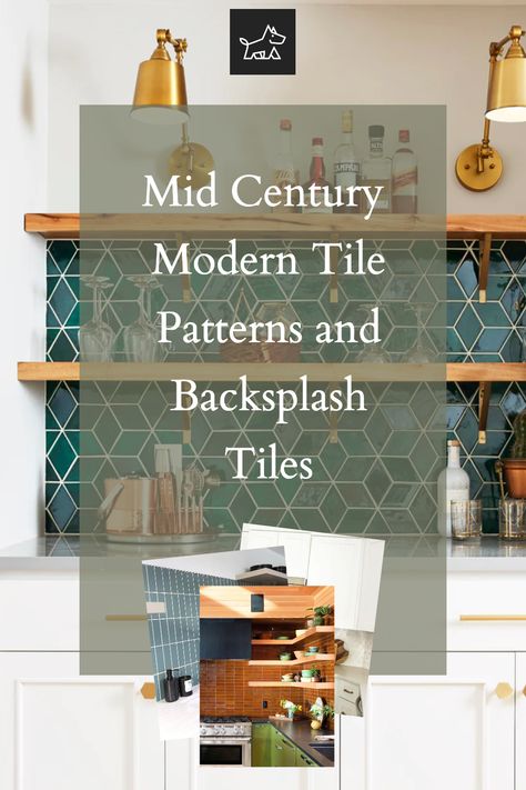 "Discover the Charm of Mid-Century Modern Tiles": Unveil a world of geometric patterns and vibrant colors in Mid-Century Modern tile designs. This pin explores how to bring retro flair to your home with hexagonal, herringbone, and starburst tile patterns. Whether it's for a kitchen backsplash or a bathroom floor, these tiles add timeless elegance. Mid Century Modern Kitchen Backsplash, Modern Kitchen Tile Backsplash, Mid Century Modern Flooring, Starburst Tile, Laundry Room Floor Ideas, Mid Century Modern Tile, Room Floor Ideas, Modern Tile Patterns, Modern Tile Backsplash