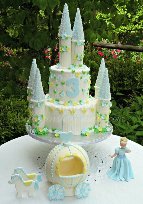 Cinderella Castle Cake, Cinderella Cakes, Cinderella Birthday Cake, Castle Birthday Cakes, Fruit Platters, Pumpkin Birthday Parties, Owl Cakes, Fruit Trays, Cinderella Cake