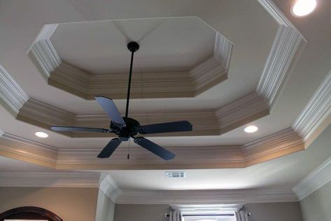 Double Tray Ceiling Ideas, Tray Ceiling Lighting Ideas, Tray Ceiling Paint Ideas, Tray Ceiling Lighting, Tray Ceiling Bedroom, Tray Ceiling Ideas, Double Tray Ceiling, Tray Ceilings, Trey Ceiling