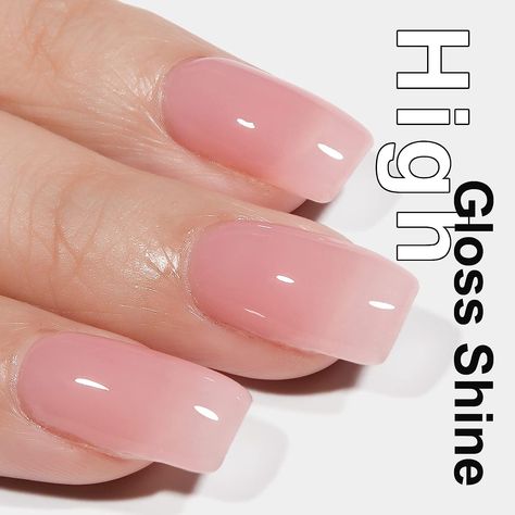 Gel Nail Polish - Natural Nude Gel Polish Sheer Pink Neutral Color Jelly Nail Polish Gel Soak Off U V Gel Top Coat Nails for Nail Art French Manicure at Home 0.51 Fl Oz /GB49 French Manicure At Home, Nude Gel Polish, Jelly Gel Nail Polish, Nail Art French, Nagellack Trends, Pink Gel Nails, Nail Art At Home, Pink Gel, French Nail Art